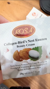 Kem ROSA Collagen Huyết Yến - COLLAGEN BIRDS NEST ESSENCE BEAUTY CREAM 20g - Làm Trắng - Giảm Thâm Nám - Phục Hồi Tái Tạo - Căng Bằng Da