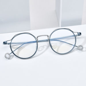 FONEX Pure Titanium Glasses Frame Women Brand Design Vintage Retro Round Eyeglasses Men Full-Rim Japanese High-Quality Ultralight Custom Optical Eyewear POET