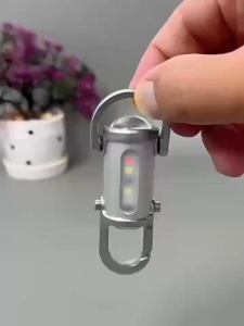 Multifunctional COB Mini Work Light Flashlight Keychain Light 5 Light Modes Waterproof Portable Emergency Lamp Working Light Hiking Camping Outdoor LED Torch Light