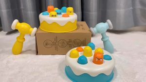 【READY STOCK】Hamster Hammer Toys Whack-a-Mole Toys Educational Toys for kids toys girls boys baby 蛋糕打地鼠机 (TOY69)