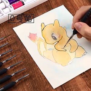 Hightune 1 SET 10PCS KUAS LUKIS / SET KUAS MELUKIS CAT AIR ACRYLYC DLL / PAINTING BRUSH BS