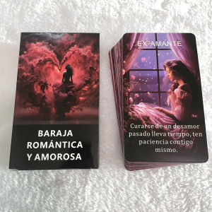 Spanish Love Oracle Cards Romance Oracle Cards Tarot Deck Fortune Telling Toys Prophecy Divination Deck Keywords 12x7cm