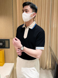 Áo Thun Polo Nam Mùa Hè Dáng Rộng Cổ Polo Tay Ngắn Cotton Nguyên Chất Thời Trang Cao Cấp Nối Dài Cổ Bẻ