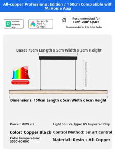 JINGYA | Modern Luxury Simple High-end Restaurant Ceiling Light Bar Bronze