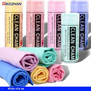 ISGTDRM Siêu Thấm Hút Da Lộn Chamois Khăn Rửa Xe Nhanh Khô Chăm Sóc Ô Tô Vải Làm Sạch Màu Ngẫu Nhiên Dụng Cụ Vệ Sinh Xe Hơi