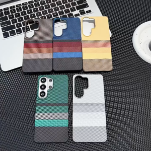Luxury Super Thin Carbon Fiber For MagSafe Phone Case Magnetic Wireless Charger for Samsung Galaxy S26 S25 S24 S23 Plus Ultra FE