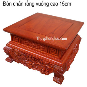 Kỷ Vuông Rồng Chân Cao Gỗ Hương Cao 15cm