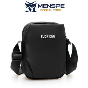 MENSPE Men Bag Fashion Multi Layer Mini Phone Bag Casual Diagonal Lightweight Shoulder Bags Outdoor Waterproof Sport Street Cross Body Bag