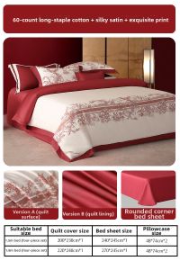 Mercury | Luxury 4-Piece Cotton Bedding Set 60S Long Staple