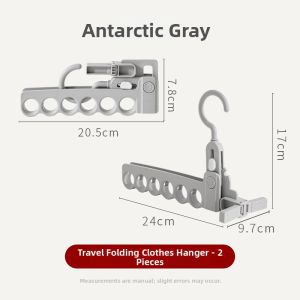 Six-slot Foldable Portable Multifunctional Clothes Hanger