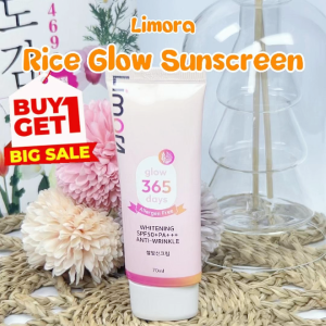 [LIMORA] Rice Glow Whitening Sunscreen SPF50+ PA+++  - 70ml