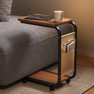 Sofa Side Table Modern Simplicity Movable Coffee Table Bedroom Study Office Desk Bedroom Storage Rack