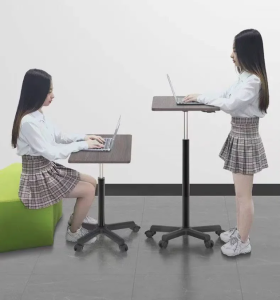 Mobile lifting table standing work table sofa bedside table mobile computer table writing table and desk