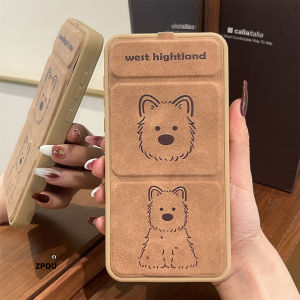 ZPOU Huawei Mate60 Pro+ Phone Case New Magnetic Flip Cover Stand Cute Dog Cartoon Leather Full Protection P60 pro Womens Style
