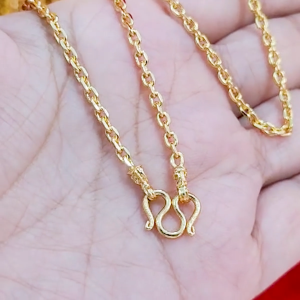 สร้อยคอทอง น้ำหนัก 1 บาท ความยาว 24 นิ้ว ลายคตกิตโซ่ รับประกัน 1 ปี แถมฟรี! ตะขอ ทองชุบ เสริมบารมี ใส่อาบน้ำได้