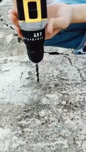 ★COD★ 198VF Drill Cordless Set / Strong Impact Drill Battery Hand Impact Drill Baterai Screwdriver Hammer Drill Bits 12v 18v 36v With Light impact drill Set