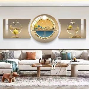 Luxury living room painting mural