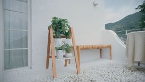 White Spruce Wood Ladder - 3/4/5 Steps / Foldable / Space Savings / Local Stock