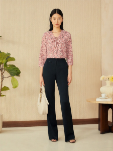 Summer Elegant Commuter Slim Acetate Blend Pants