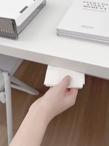 Acrylic Under Desk Drawer Organizers Self-Adhesive Table Bins Container Storage Box Wardrobe