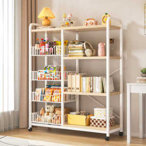 Child-friendly Multi-layer Wooden Bookshelf