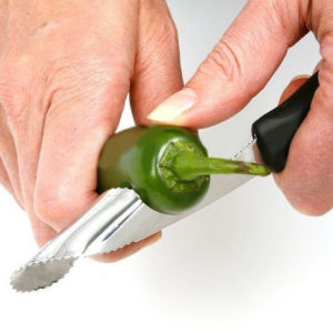 1pcs Stainless Steel Pepper Corer - Corer Remover Pepper Cutter Slicer Tomato Fruit Kitchen Tool