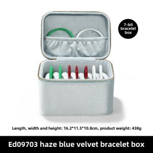 Oransi Jewelry Box High Capacity Velvet Storage Case for Silver Gold Bracelets Large Size Fashion Accessories Organizer