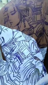 TKTS #กระดาษ ลอกลายแบบสัก USA มีแบบมือ/ฟิล์มเครื่อง