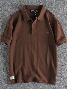 Áo Thun Polo Thêu Cỡ Lớn Mùa Hè Thường Ngày Rộng Rãi Cổ Polo Tay Ngắn Chất Liệu Cotton Pha Trộn Dành Cho Nam Và Nữ