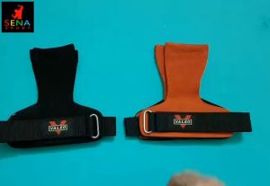 Dây Kéo Lưng Kết Hợp Găng Tay Tập Gym Lifting Grips Chính hãng VALEO rất dày và êm tay