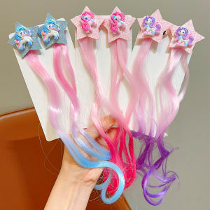 ENEN | Cartoon Gradient Braided Hair Clips Non-Damaging