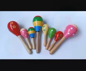 LJE Colorful Wooden Maracas