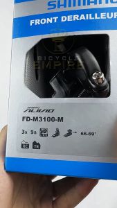 FD Shimano Alivio M3100 M Front Derailleur Side Swing 3 x 9 Speed M 3100 Clamp Bicycle Empire