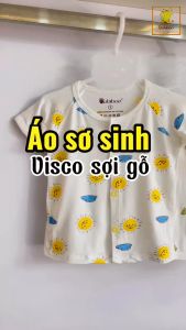 Áo sơ sinh Babiboo áo ngắn tay vải visco họa tiết mềm mại mịn mát (BTK054)