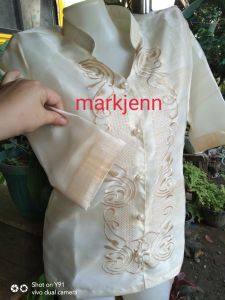 LADY BARONG CHINESE COLLAR V-NECK