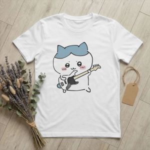 Bandai | Men Womens Kids Hello Chiikawas Hachiware T Shirt Cotton Tops Unique Short Sleeve Round Collar Tees T-Shirt