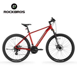 【Giao hàng địa phương】ROCKBROSXe đạp leo núi 27.5 Hợp kim nhôm Shimano 24 tốc độ Người lớn Phanh đĩa xe đạp Cáp nội bộ MTB cho chiều cao 160-198cm