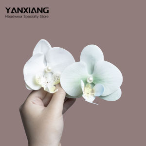 Yanxiang Pure Desire Butterfly Orchid Hair Clip Beach Vacation Simulation Flower Headwear Sweet Style Side Clip