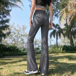 BALENO | Black Ice Silk Cooling Flared Yoga Pants