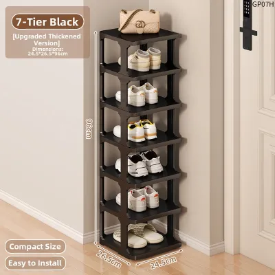 Narrow Doorway Multi-level Shoe Rack