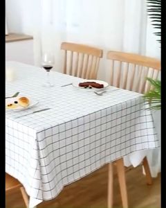 ผ้าปูโต๊ะ DF1 ผ้าคลุมโต๊ะอเนกประสงค์ กันเปื้อน กันน้ำ ทำความสะอาดง่าย 3ขนาด