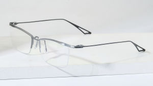 FONEX Titanium Glasses Frame Men Brand Design Semi-Rimless Square Eyeglasses Half-Rim Business Japanese High-Quality Ultralight Custom Optical Eyewear 98640