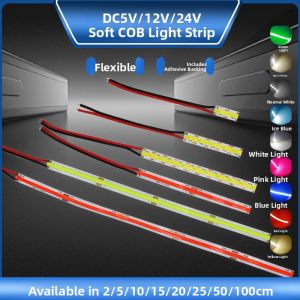 5V Low Voltage LED Light Strip 8mm Wide Flexible Indicator for Instrument Equipment Lighting Bar Durable Luminous Strip