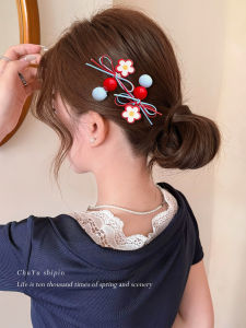 Korean Style Sweet Butterfly Knot Hair Clips Flower Hairline Clips New 2025 Hair Accessories for Women Party Commute Festival