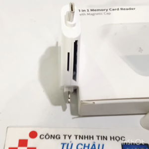 Card reader 3 in 1 chuẩn cắm USB 3.0 / Quả táo / Type C dùng cho thẻ TF và SD (Đầu đọc thẻ)