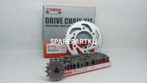 GEAR SET 3C1 / MOTOR VIXION OLD/LAMA / GEAR / GIR / GER / GEARSET / 1 SET PAKET GIR DEPAN DAN BELAKANG + RANTAI RODA KIT / DRIVE CHAIN KIT