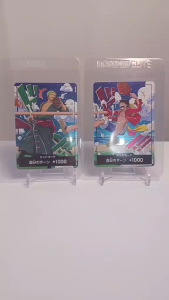 One Piece TCG Luffy + Zoro Foil Don!! Promo Cards (NM) World United Promotion Cards