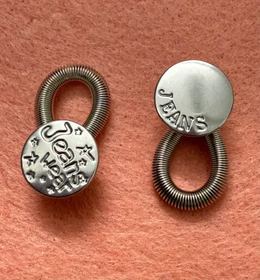 2 Nút nới lỏng lưng quần jean có lò xo 17mm- Nút nối rộng thắt lưng quần- Nút nới rộng lưng quần bán set 2 cái