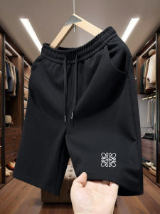 Quần Short Nam Thêu Mùa Hè Mới Của Lujia Quần Dài Năm Điểm Rộng Rãi Phong Cách Mỹ Quần Dài Năm Điểm Thời Trang Cho Cặp Đôi