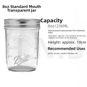 Home Classic Mason Jar Food-grade Glass